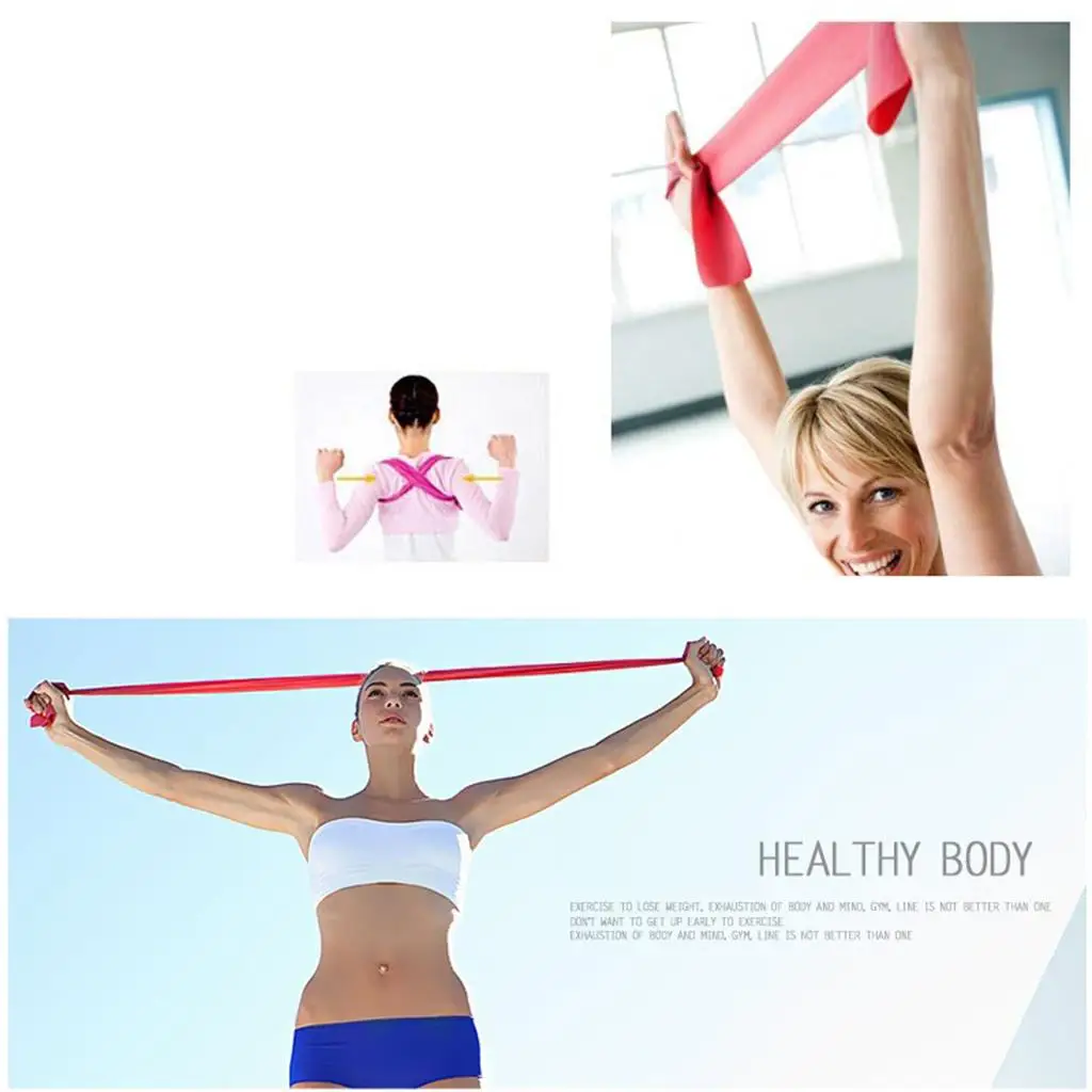 Workout Resistance Band Set Latex Loop Gym Accessories Bodybuilding Strength Trainer for Full Body Exercises