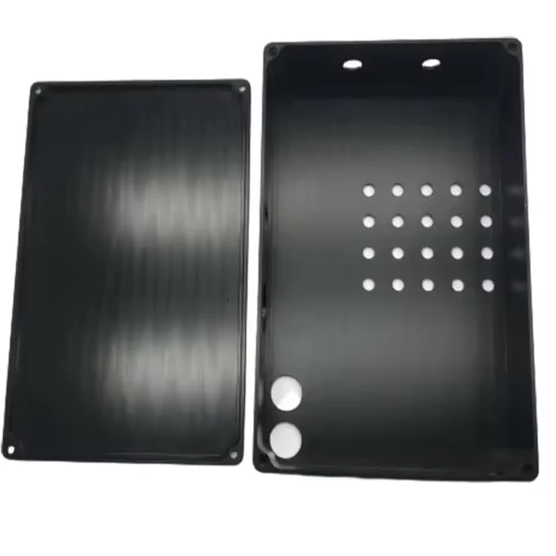 Custom CNC Machining Aluminum Enclosure Black Anodized Aluminum Box