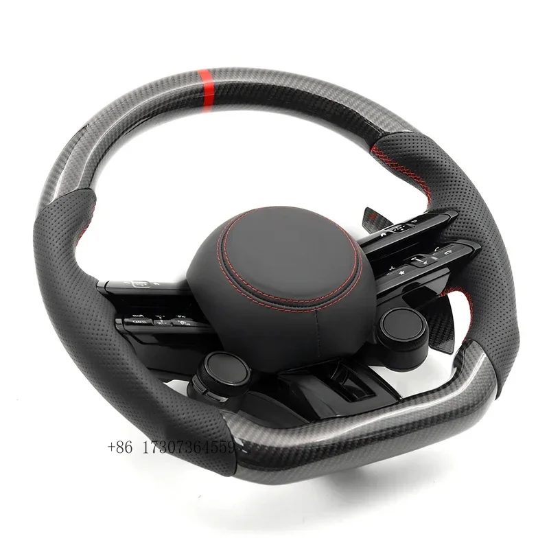 Carbon Car Steering Wheel Assembly with Start Drive Button for Mercedes Benz AMG W204 W205 W206 W212 W213 W221 W222 W223 W447