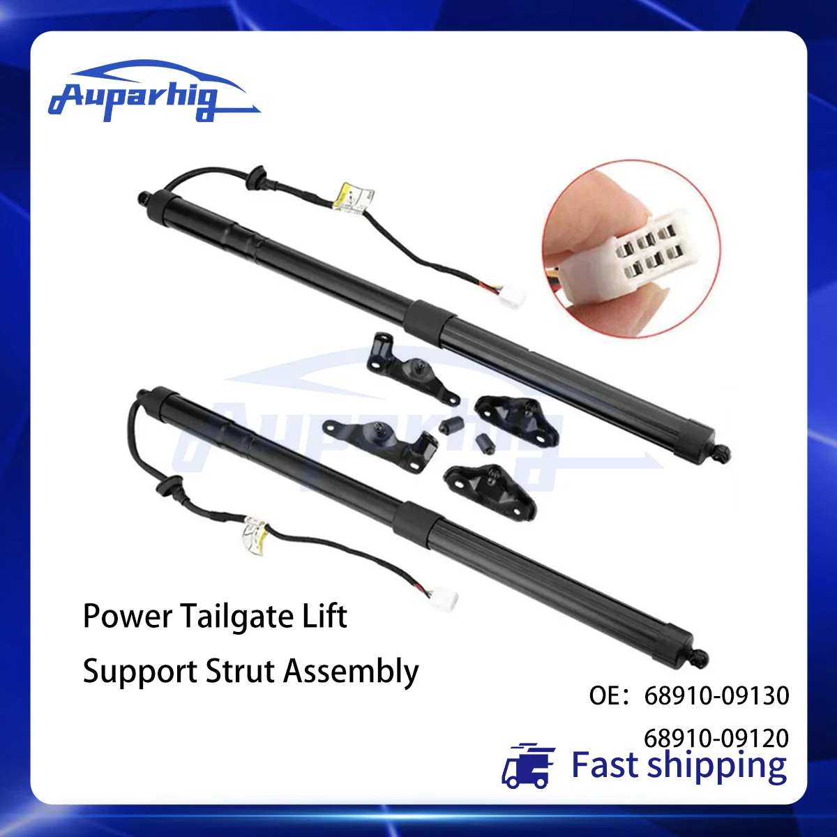 Auparhig Power Tailgate Lift Support Strut Assembly 68910-09120 68910-09130 For Toyota Highlander 2.7L 3.5L 2014-2019 Left Right