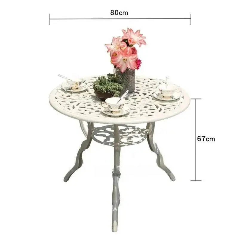 

Leisure Combination Outdoor Furniture Leisure Back Chair Patio Table and Chairs M European Garden Table and Chairs Cast Aluminum