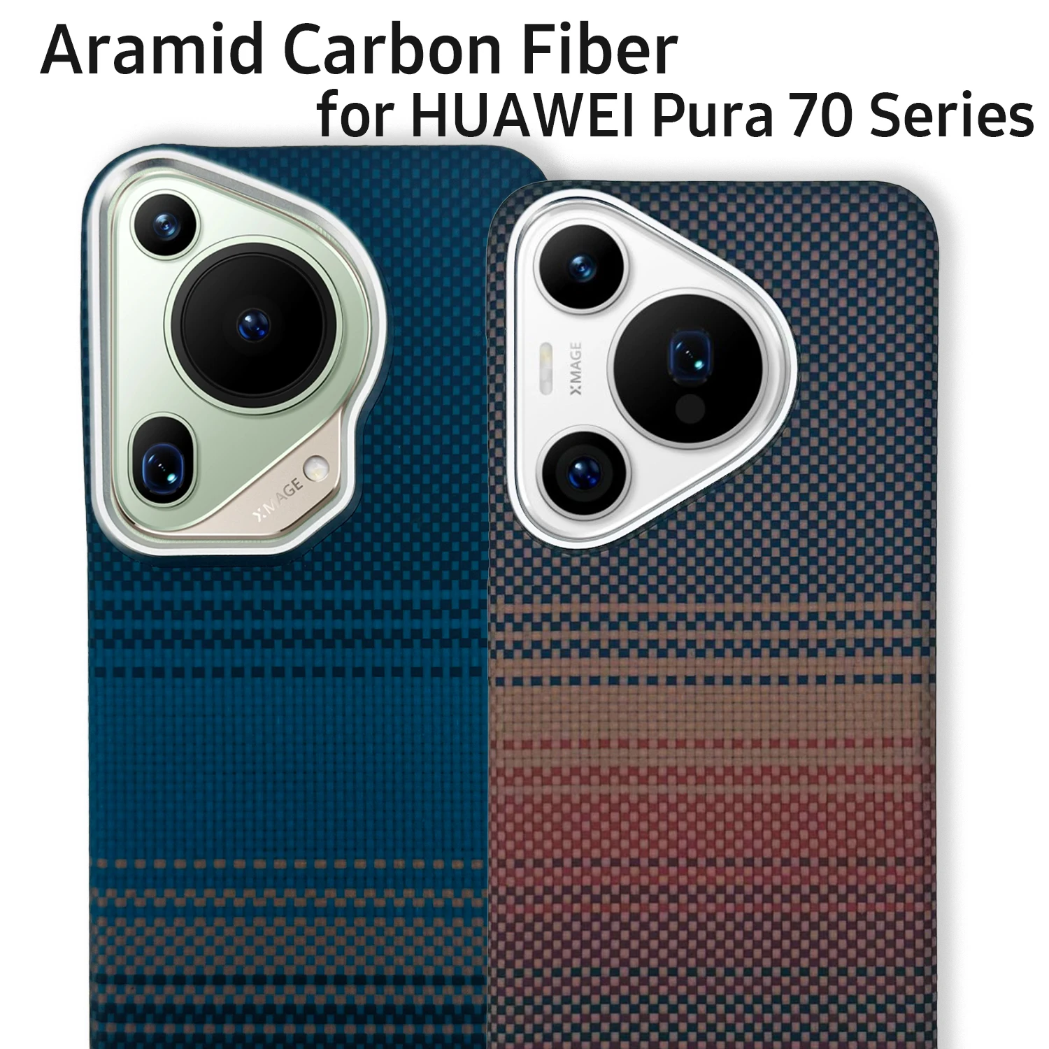 Real Pure Carbon Fiber Case Lightweight Aramid fiber cover for HUAWEI Pura 70 Pro Plus Ultra Case Ultra Thin Compatible MagSafe