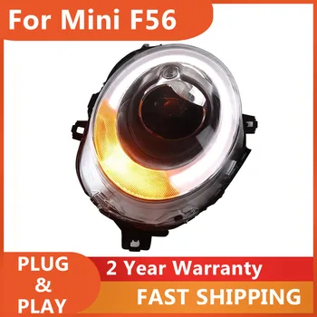KOWELL Car Styling For Mini F56 Cooper Headlights For F56 Head Lamp DRL Turn Signal Low High Beam Projector Lens