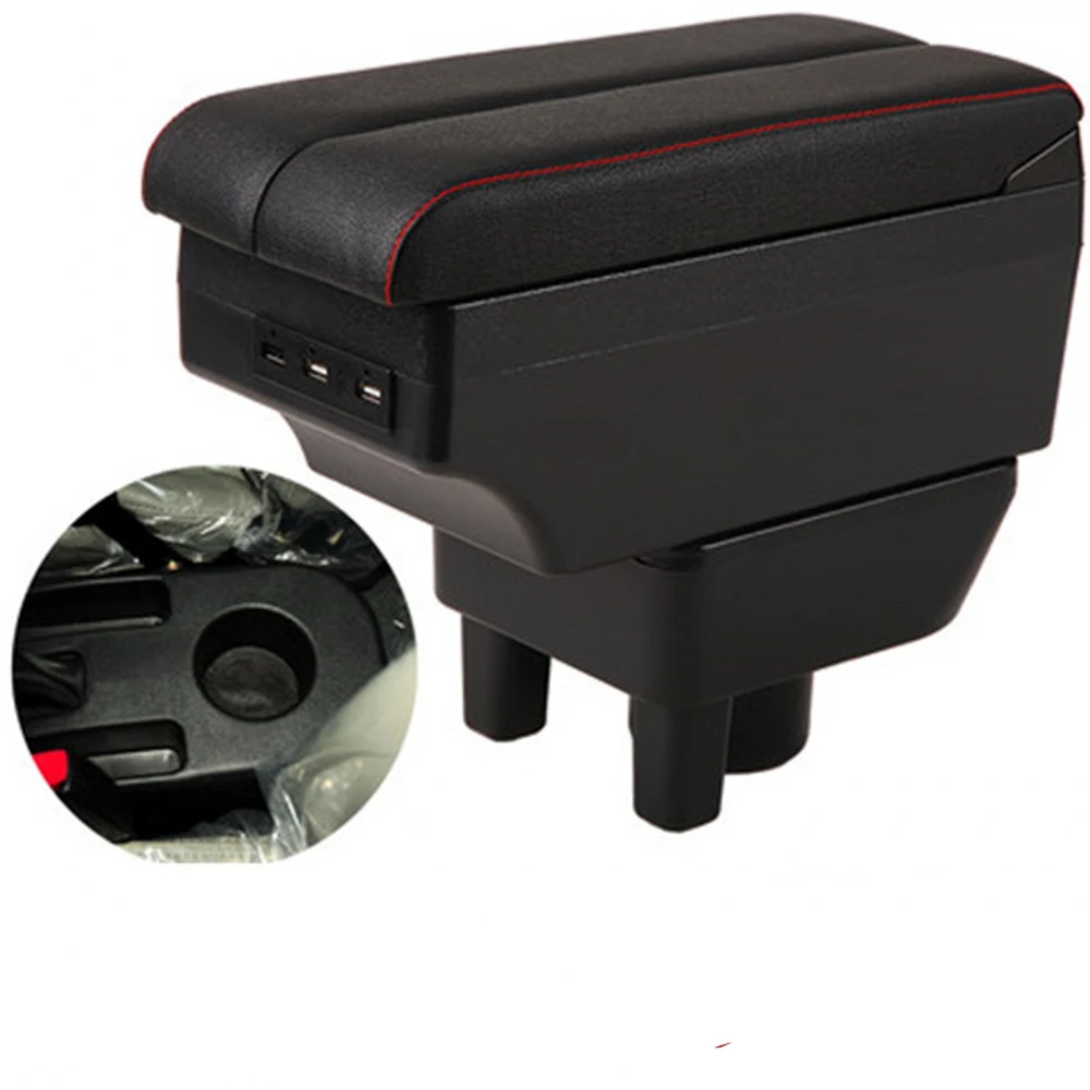 New Geely CK Armrest Box Elbow Rest Center Console Storage with Phone Charging USB Interface Cup Holder