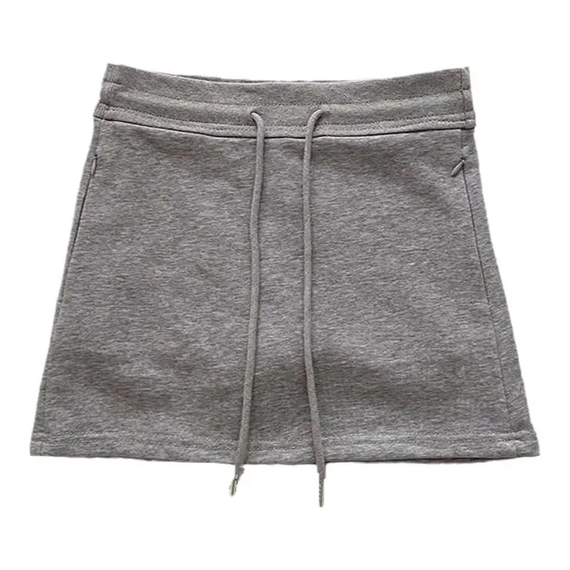 Elastische Taille A-Linie Rock frauen Frühling Sommer Koreanische Sle Retro Vielseitig Anti-Licht ort Rock Dstring