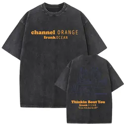 Lavato Vintage Frank Channel Orange Thinkin Bout You T-shirt grafica Ocean magliette oversize maglietta bionda Hip Hop magliette da uomo