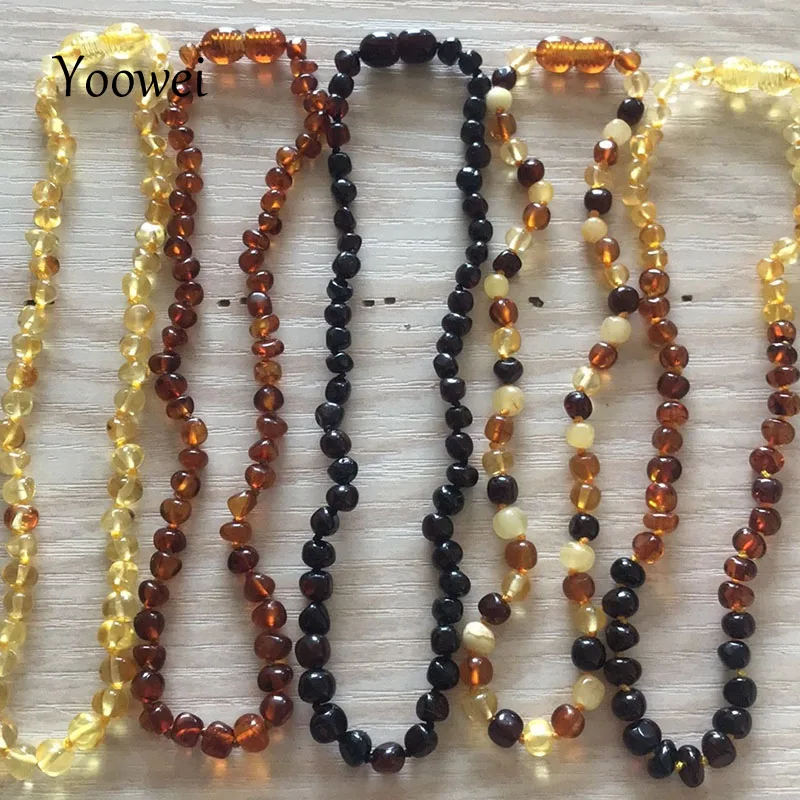 

10Pcs Wholesale 45cm-60CM Baltic Amber Necklace for Adult Gift 15 Colors Polished Original Natural Genuine Tested Jewelry