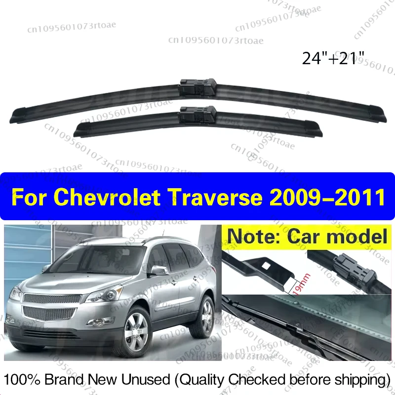 

Car Front Wiper Blades For Chevrolet Traverse 2009 2010 2011 Cleaning Windscreen Windshield Accessories Windows Brushes 24"+21"