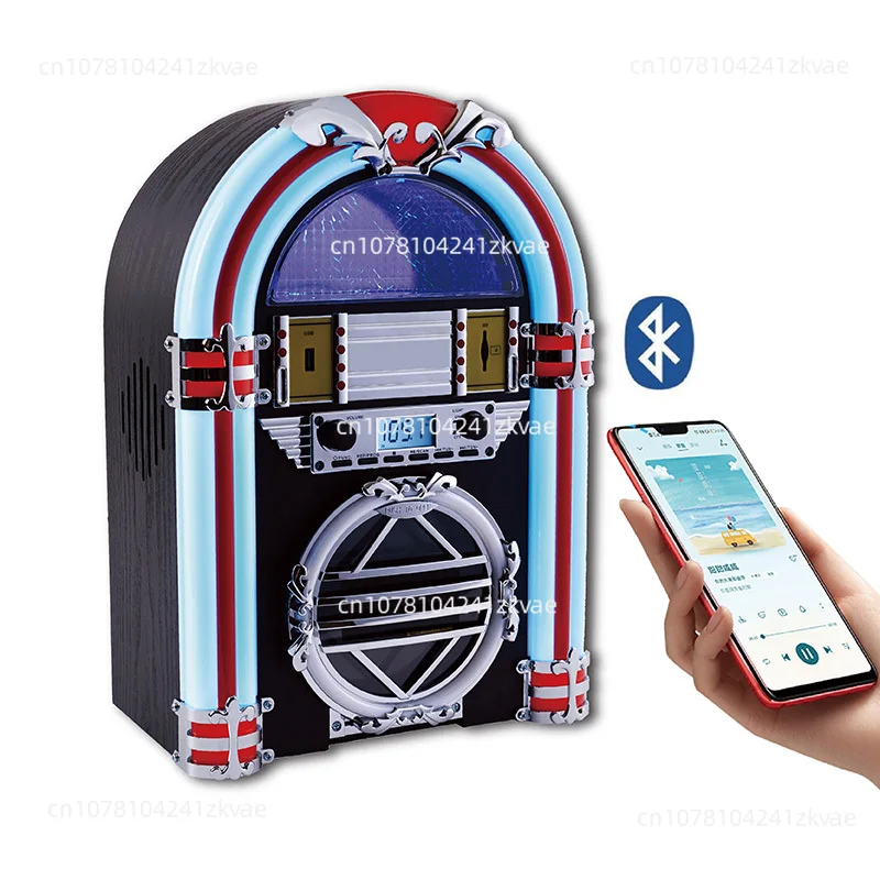 Portable jukebox Retro Table-top Digital CD Player USB Playback Jukebox