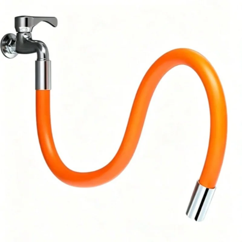 1PC Adjusta Sink Drain Extension Tube with Connector, 360° Rotatable Faucet Extender, Fits Bathroom Sinks for All Drainage Needs