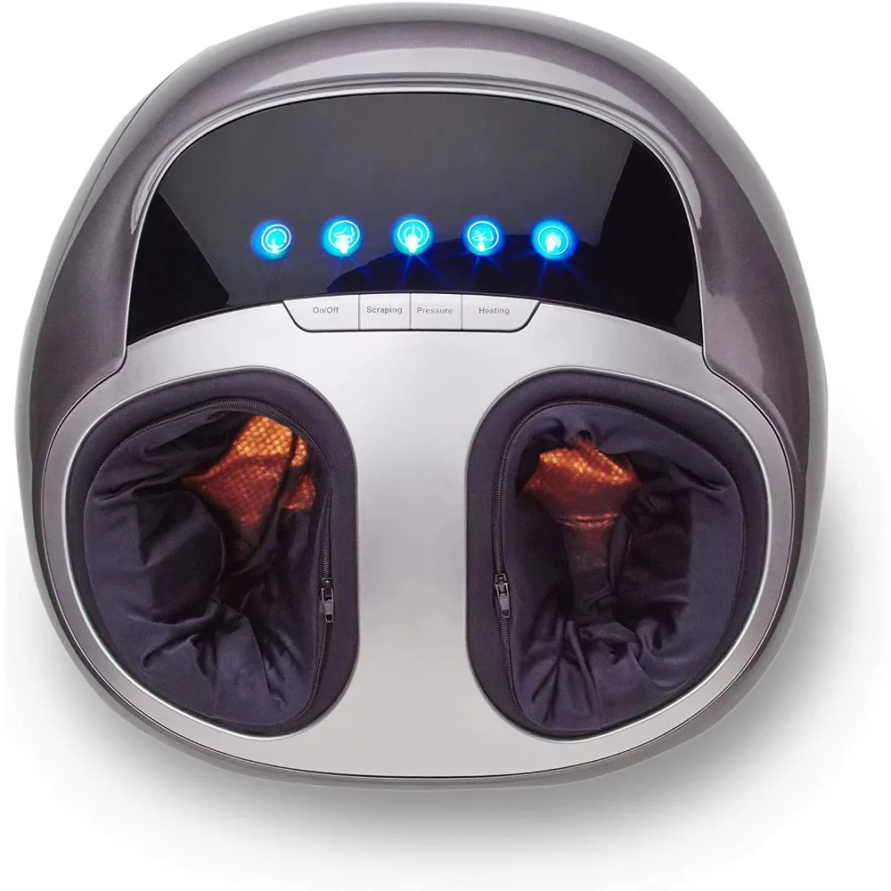 Electric Foot Massager, Rolling Air Compression Heating Foot Massage Device for Foot Muscle Relaxation