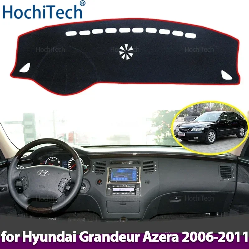 Para hyundai grandeur azera 2006 2007 2008 2009 2010 2011 capa do painel tapete almofada sombra capa cobertor accessorie