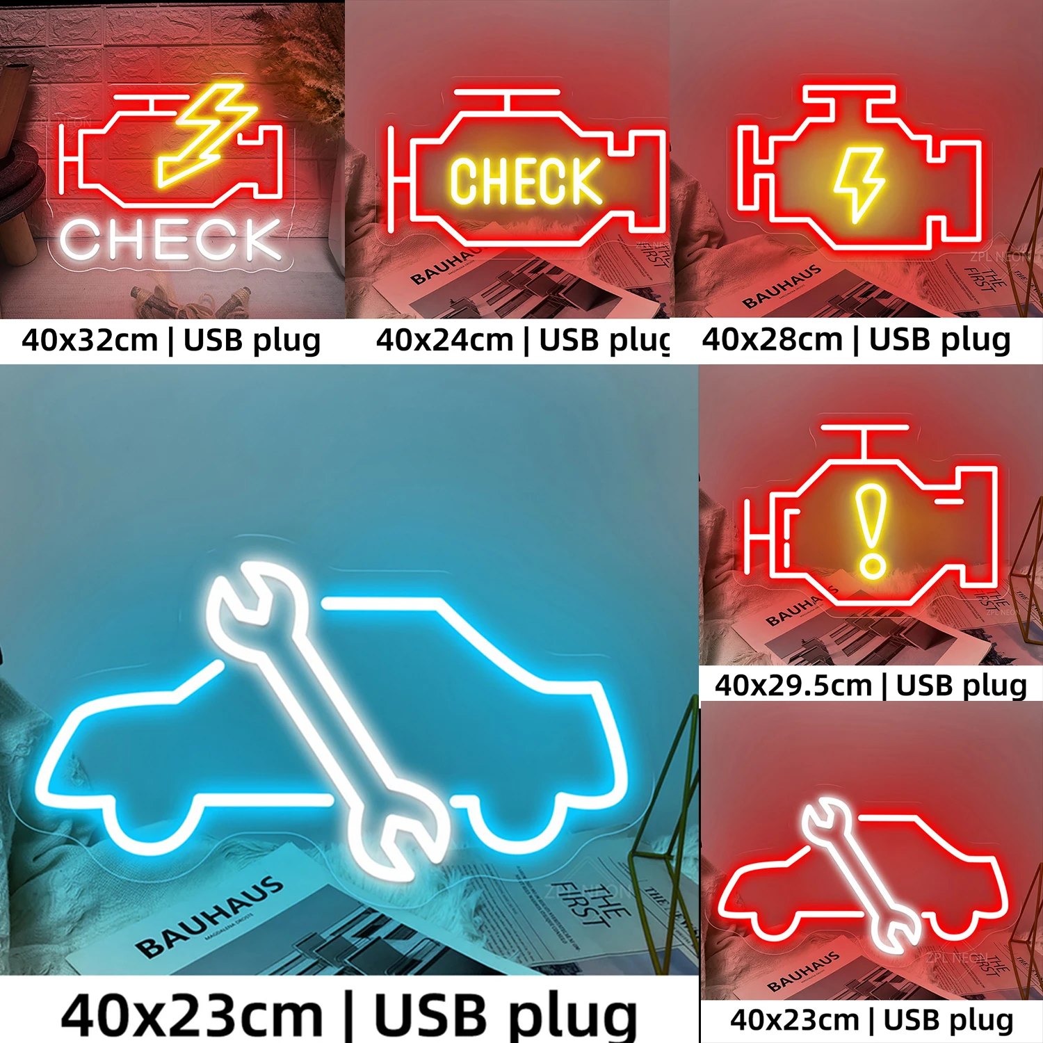 

Check Engine Neon Sign Led Lights Garage Auto Repair Shop Game Room Bedroom Bar Party Home Decor Wall Art Neon Light Sign Decor