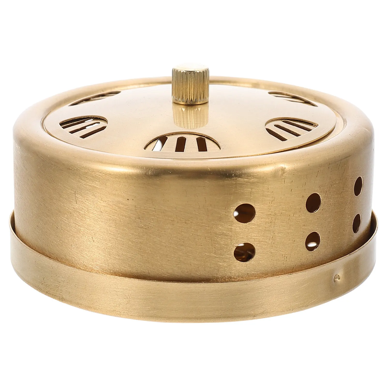 Moxa Box Copper Adjustable Moxa Stick Holder Smokeless Moxibustion Tank for Muscle Stiffness Body Massager Pain Relief Therapy