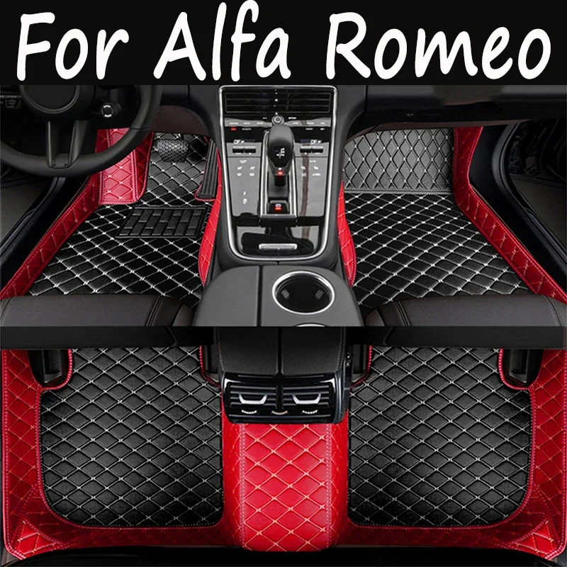 

Car floor mats for Alfa Romeo Stelvio 2017 2018 2019 2020 Custom auto foot Pads automobile carpet cover