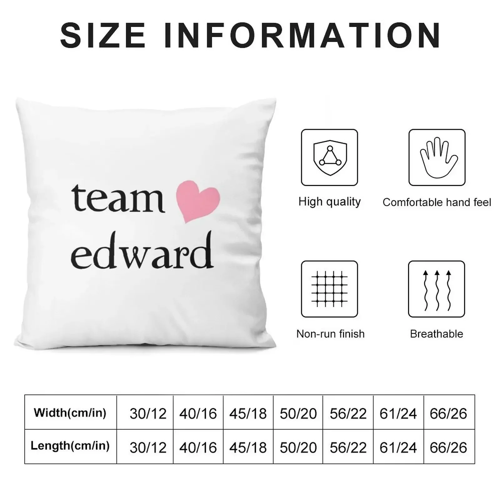 team edward twilight design Throw Pillow Sitting Cushion Couch Pillows pillow