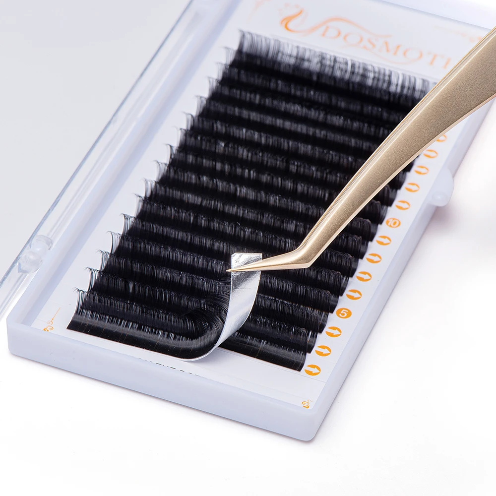 DOSMOTH 10 boxes 16rows 7-16mm mink eyelash extensions supples False fake eyelash extension individual lashes cosmetics