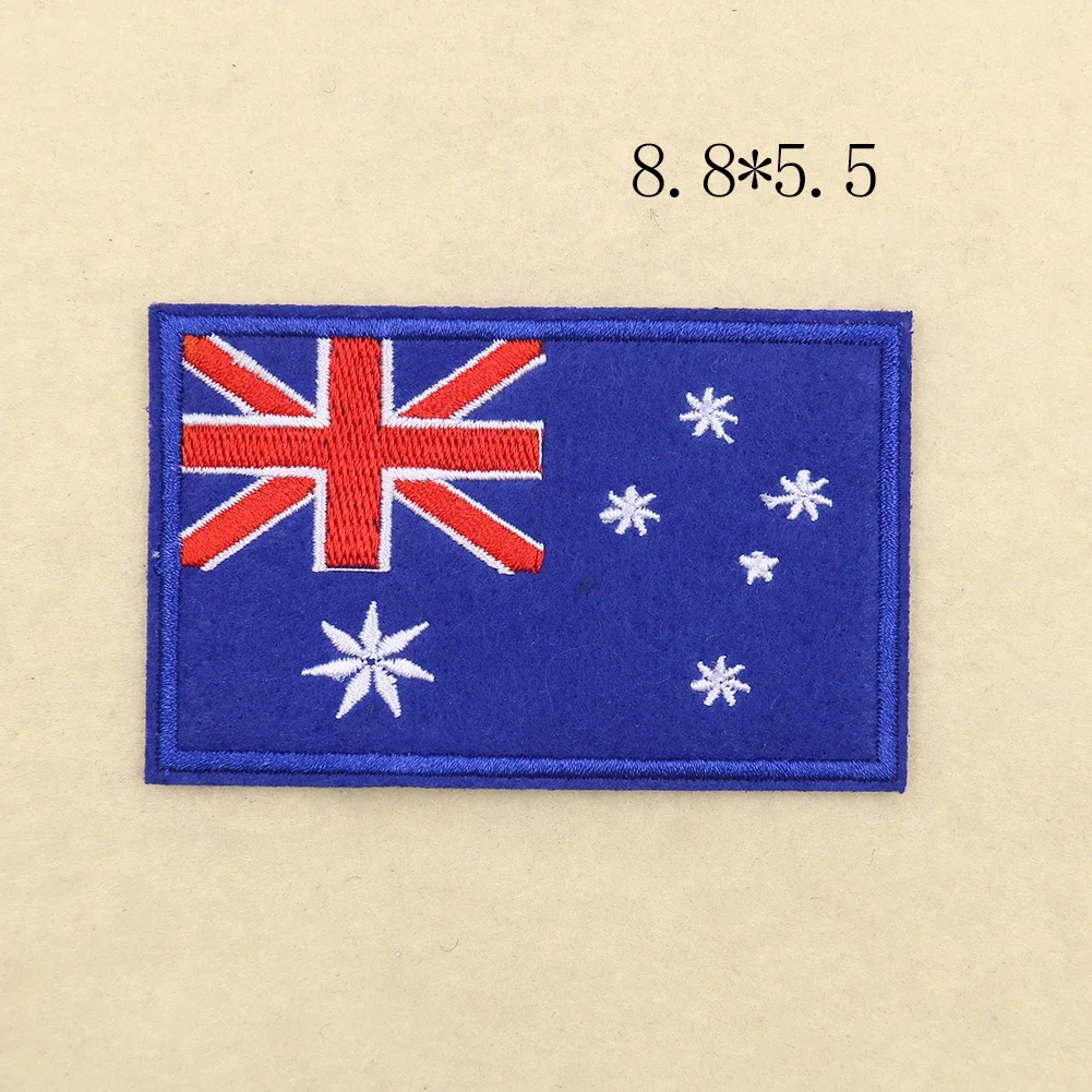 2PCS Australia Flag Koala Custom Iron on Transfers for Clothing DIY Sewing Badge Embroidery Patch Applique Sticker Accessories