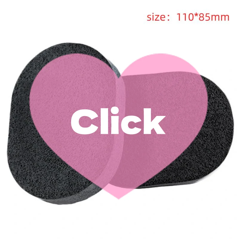 1Pcs Beauty Face Wash Cleaning Cosmetic Puff Soft Natural Black Bamboo Sponge Charcoal Skin Care Tool