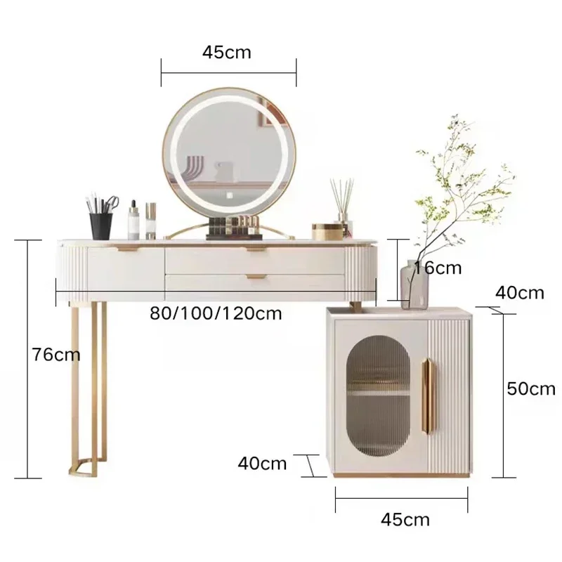 Makeup Dresser Table Vanity Filing Dressing Mobile Chest Nightstands Bedroom Komodinler Coiffeuse De Chambre Bedroom Furnitures