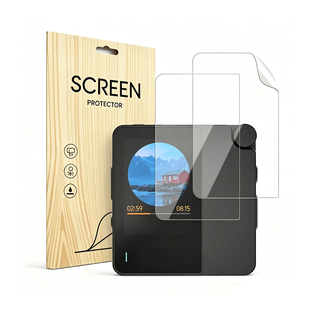 LCD Screen Protector Guard Cover Shield Anti-Scratch Film for Hiby W4 MP3/MP4 Player Accessories (1-Pack, 2pcs Films)