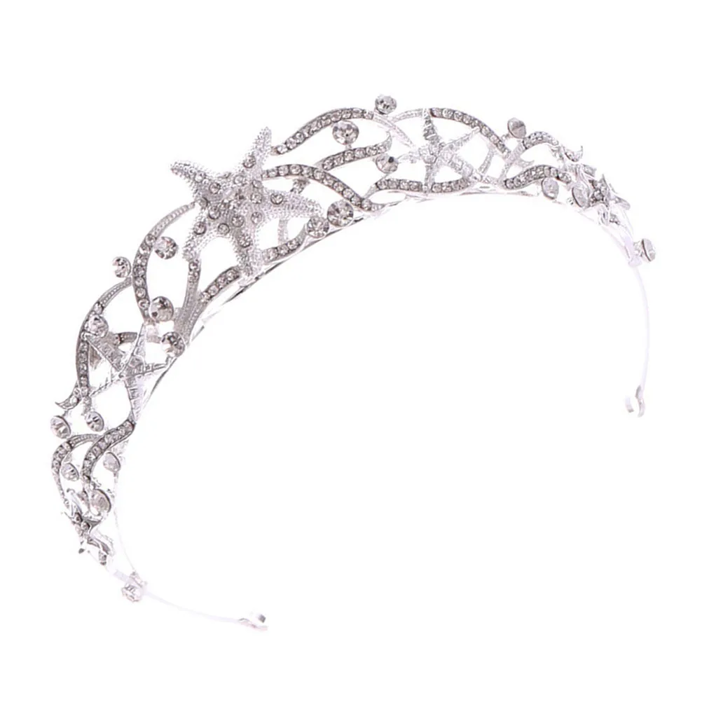 

Bridal Diamond Sea Star Headband Crown Hair Band Wedding Beach Party Anniversary Event Fashionable Chic