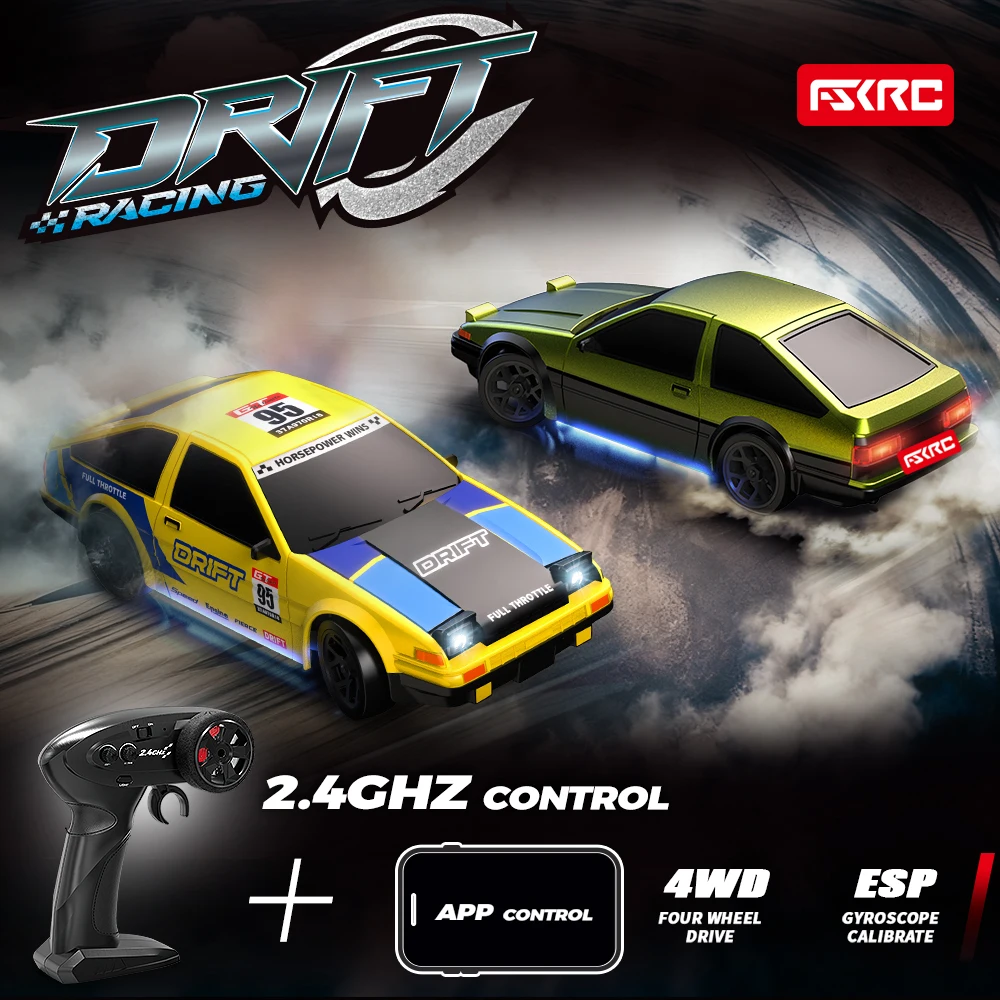 

HB-RP4301 1:43 4WD RC Drift Car High Speed Full Scale Racing Model with DIY Spare Body Shell Boys Gift Toy Remote Control Car