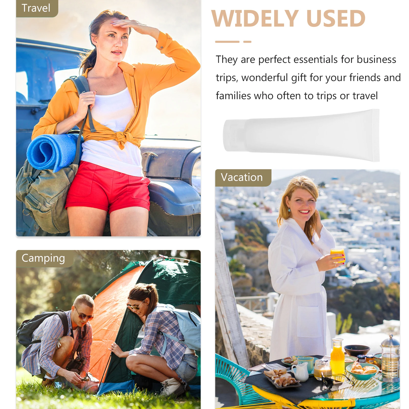 Botellas de viaje recargables, organizador de almacenamiento perfecto para champú, lavado corporal, lavado de cara, crema de manos, loción, botellas de viaje, 5 uds.