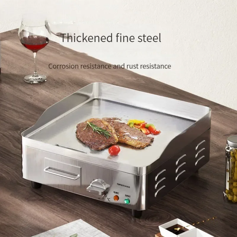

220V NEW Electric Grill Thickened Desktop Baking Cold Noodle Machine Household Iron Plate Frying Steak Hand Grab Cake Machine