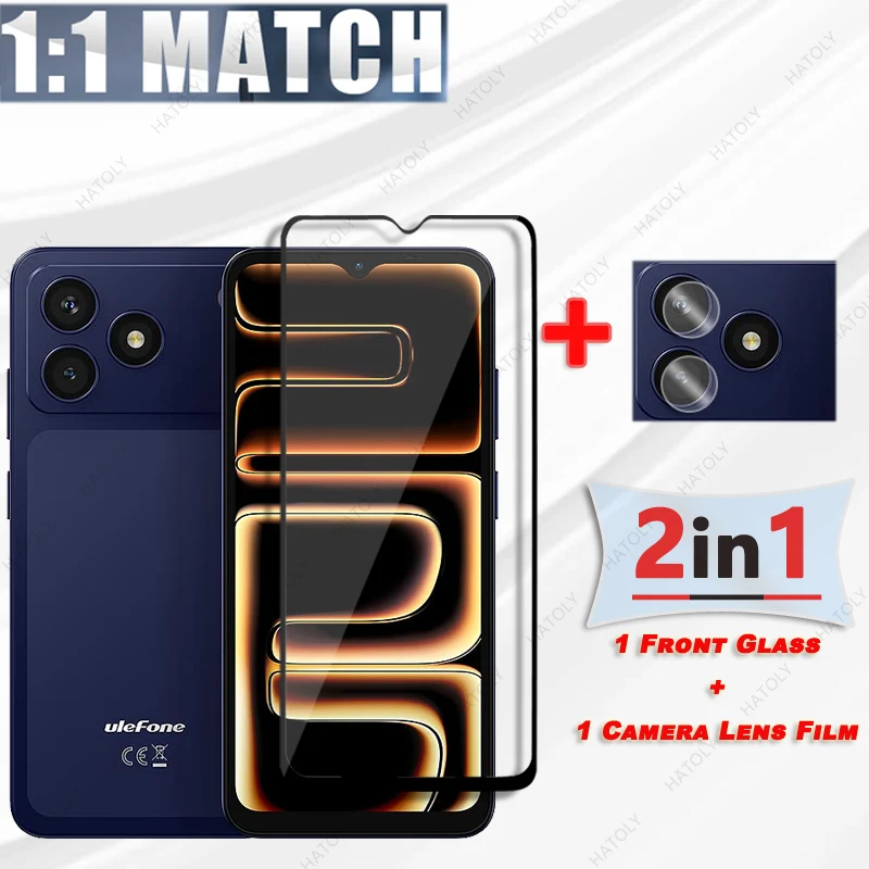 Screen Protector For Ulefone Note 23 Glass Black Edge Protective Film For Ulefone Note 23 Front Glass Camera Lens Protector