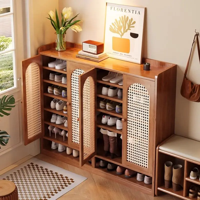 Shoe rack multi-layer household entrance corridor entrance indoor large-capacity storage shoe cabinet