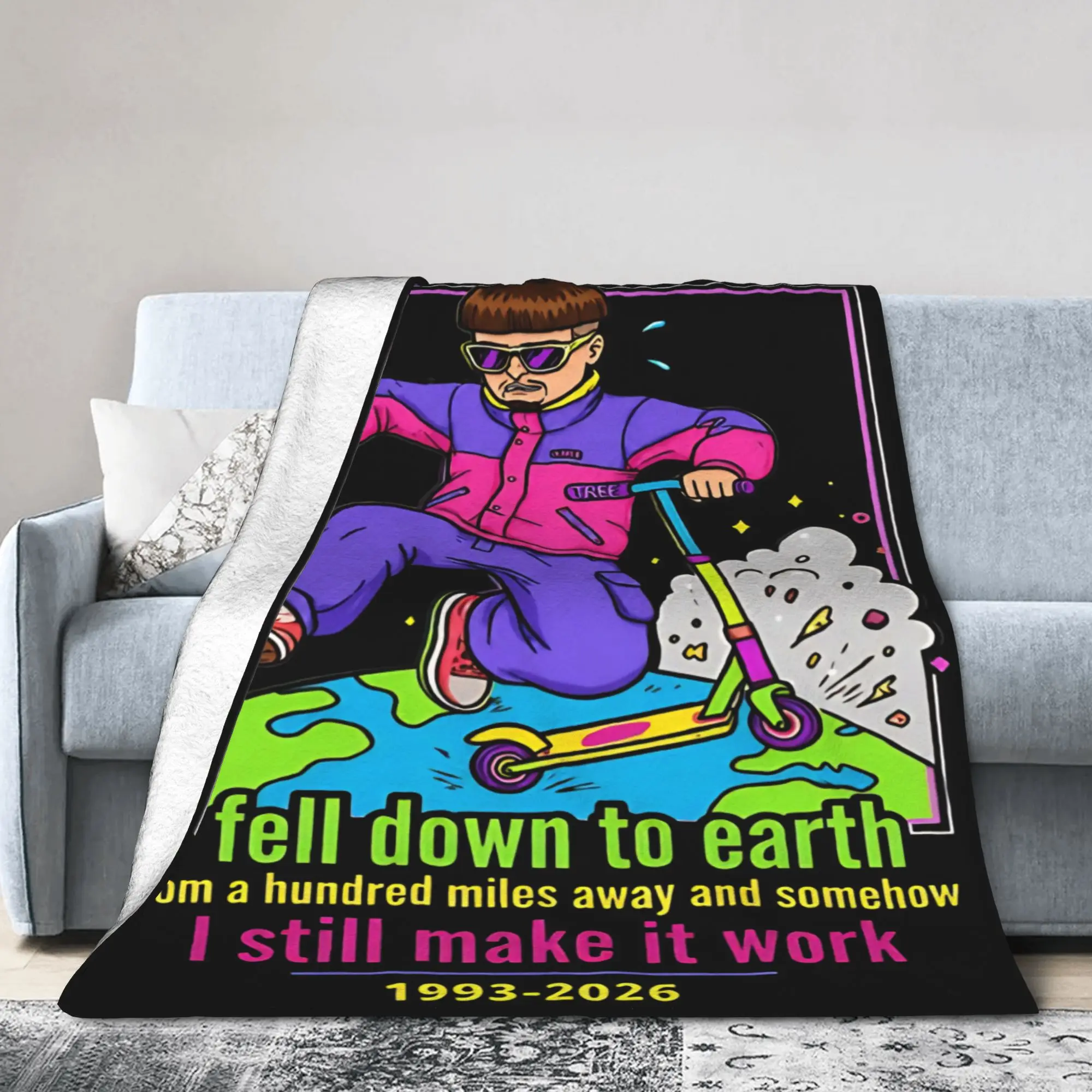 Oliver Tree Rest In Peace 1993 to 2026 Memorial Blanket Cover  Fuzzy Throw Blanket Summer Air Conditioning Decoration Bedspreads