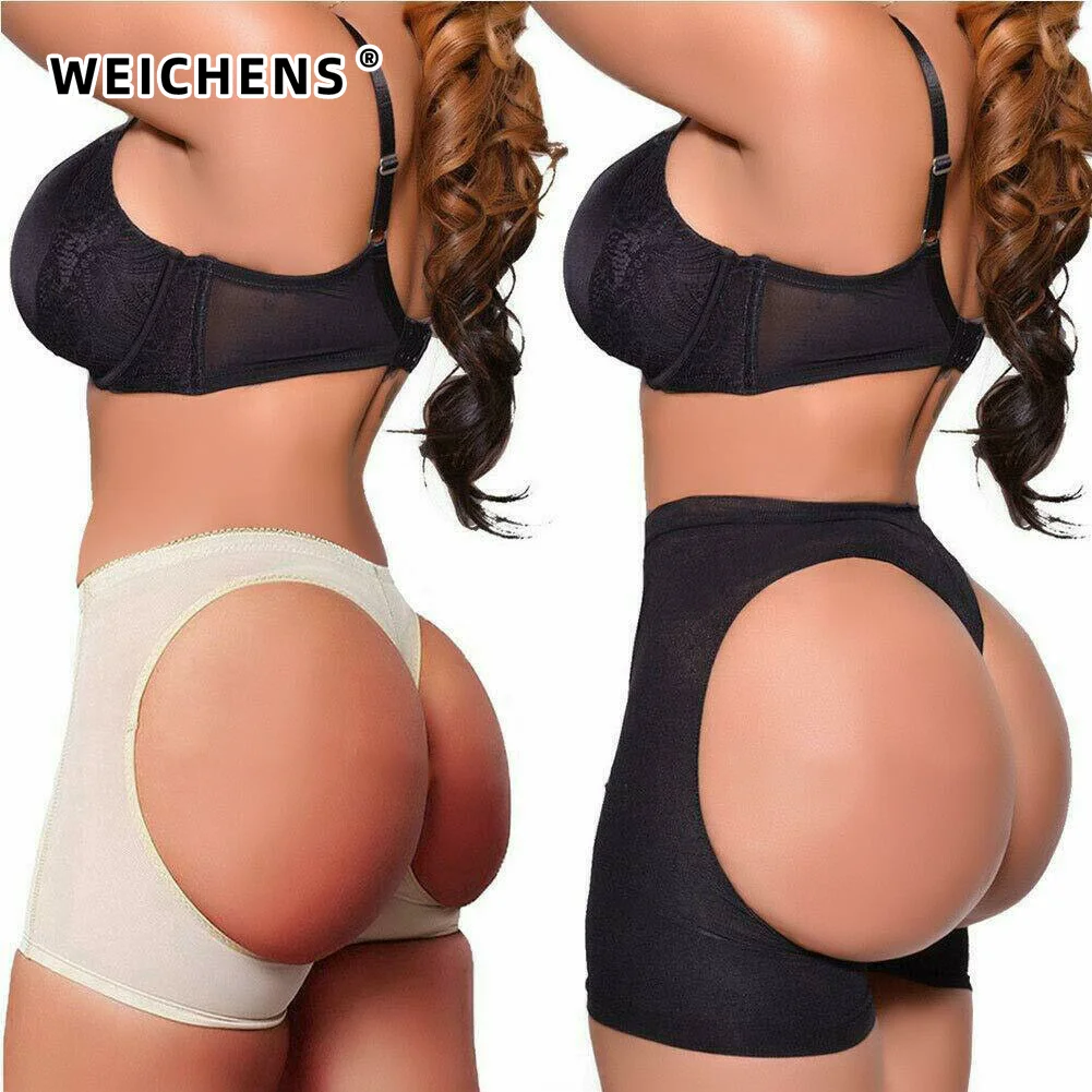 

WEICHENS Women Butt Lifter Leaking Buttocks Tummy Control Panties Body Shaper Breathable Hip Enhancer Shapewear