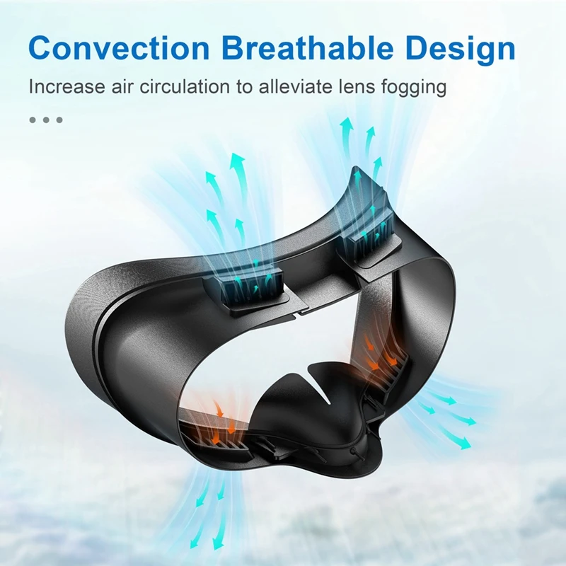 Interface Face Pad Cover for Meta/ 3S Accessories, Comfort PU Face and Ice Silk Cotton Cushion-A13G