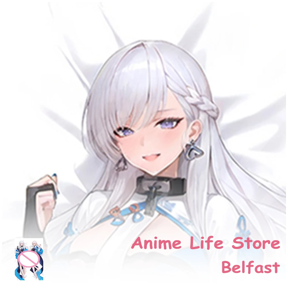 Game Azur Lane Belfast Kawaii Fullbody Dakimakura Cover Double-Sided Print Anime Pillowcase Hugging Otaku Cushion Covers