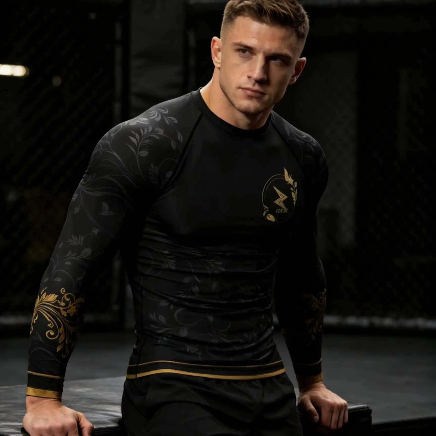 Cody Lundin Man’s High Elastic MMA BJJ Fitness Training Rashguards 3D Printing Combat Men's Muay Thai Boxing Long Sleeves Shirts
