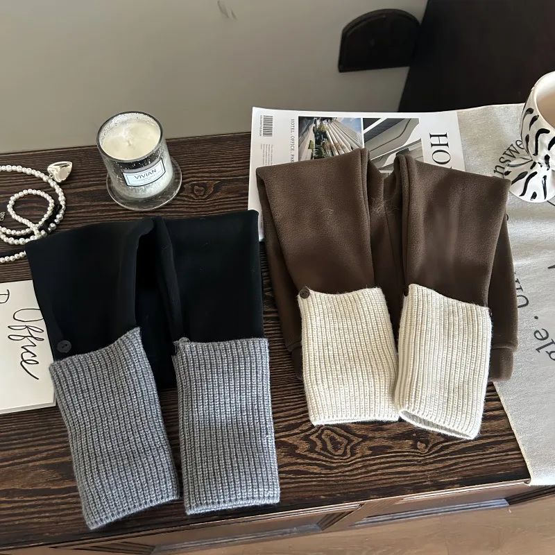 

Girls Pant 2025 Autumn Winter Korean Style Fashion Trendy Casual Daily Minimalist Versatile Patchwork Thick Warm Long Pant