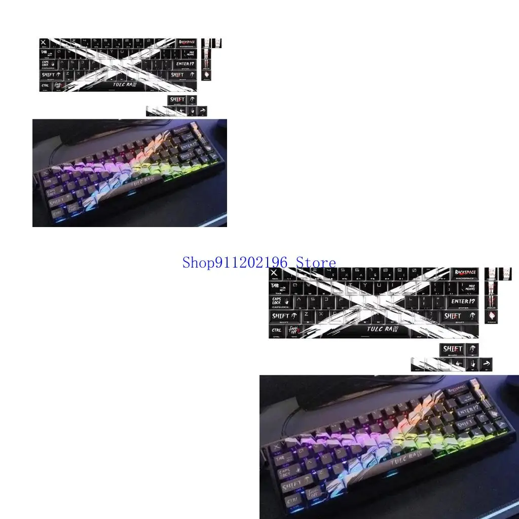 P82A 74Key Side Impresión Translucentes KeyCaps OBJETO PERFIL ORIGINO Tema sostenido