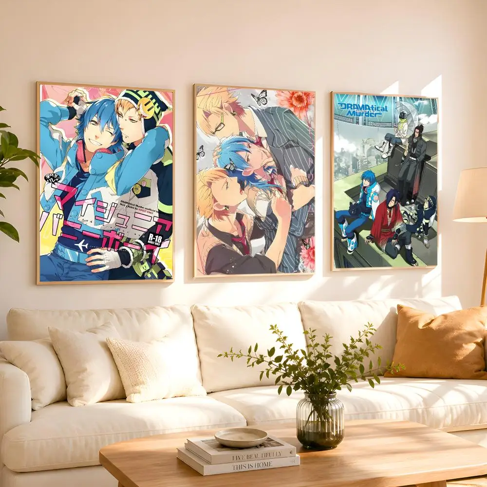 Game D-DRAMAtical Murder Poster 1PC HD Matte Peel And Stick Wall Decor For Bedroom Living Room Dorm Office