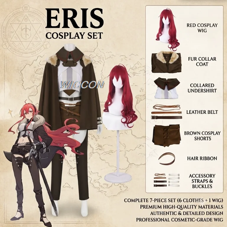 Anime Cosplay Red Hair - Anime MT Eris Boreas Greyrat Cosplay
