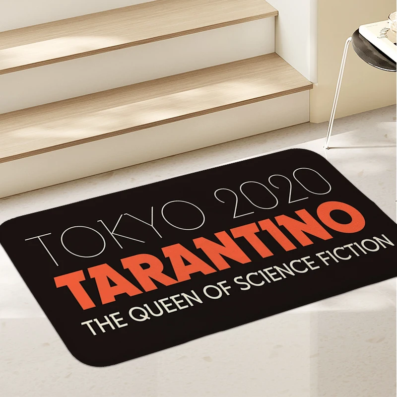 Rug for Bedroom T-Tarantinos Hallway House Entrance Mat Washable Non-slip Kitchen Custom Bathroom Living Room Rug Funny Doormat