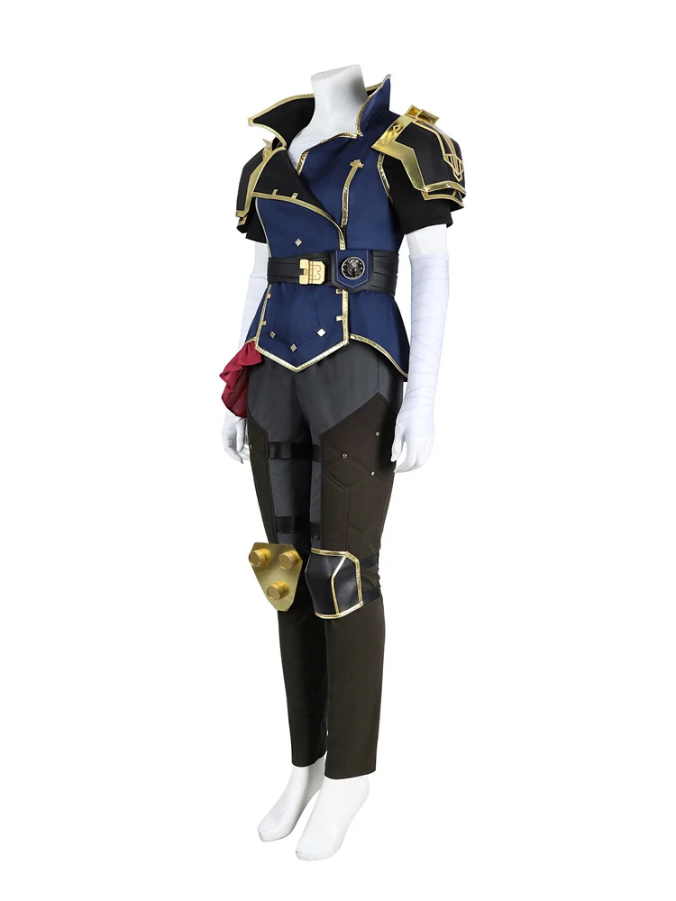 Gioco LOL Arcane Vi Costume Cosplay Donna con accessori Vestito da festa di Halloween