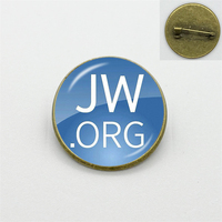 New Arrival JW.ORG Brooches Lapel Pins Steampunk Jehovah's Witnesses Collar Pin Glass Photo Cabochon Brooch Jewelry Gift