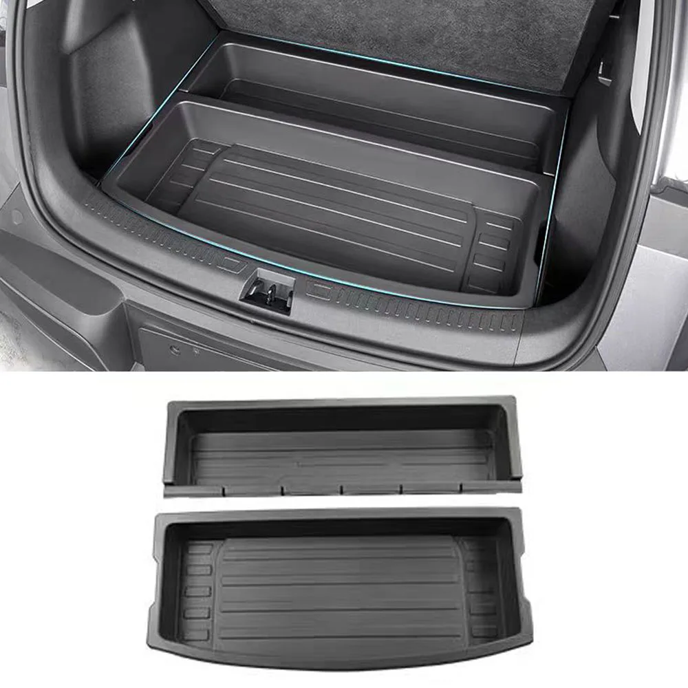 Fit For BYD Yuan UP yuan pro 2023 2024 2025 Trunk Lower Storage Box Multifunctional In Car Storage Box Hidden Storage Box