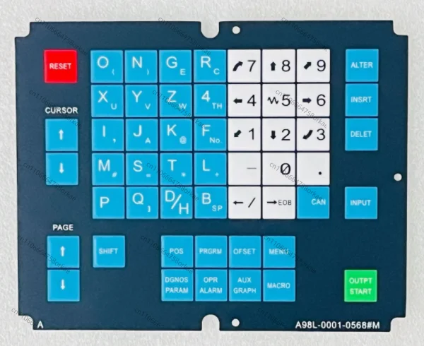 Keyboard panel ,A98L-0001-0568#T,A98L-0001-0568#M,Membrane apply for CNC machine