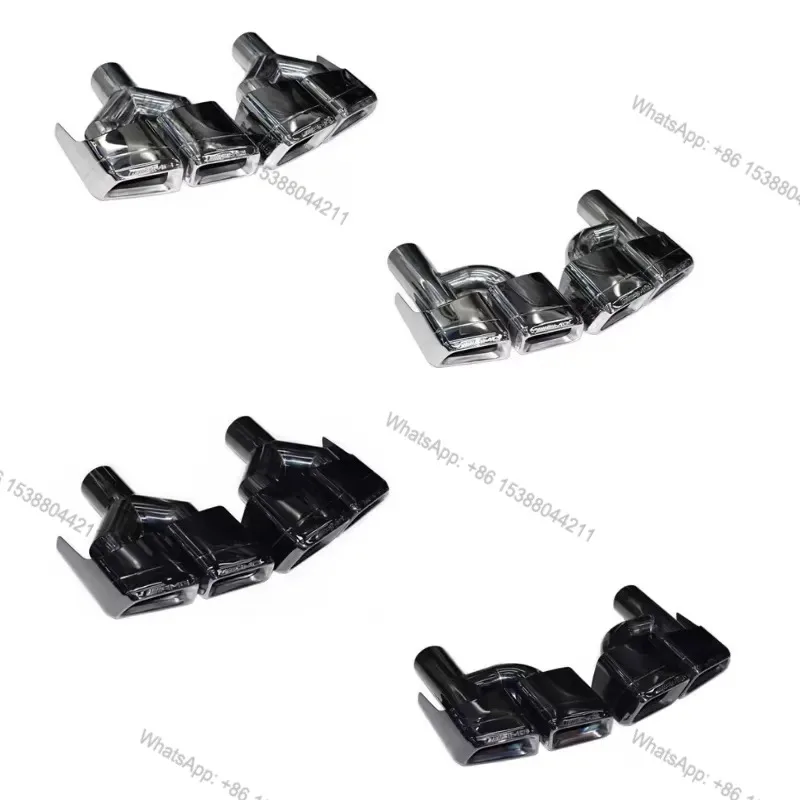 Hot Sale Car Exhaust Tips Modification Kit for W218 CLS 320 S-Class 350 Featuring Quad square Tips for CLS 63
