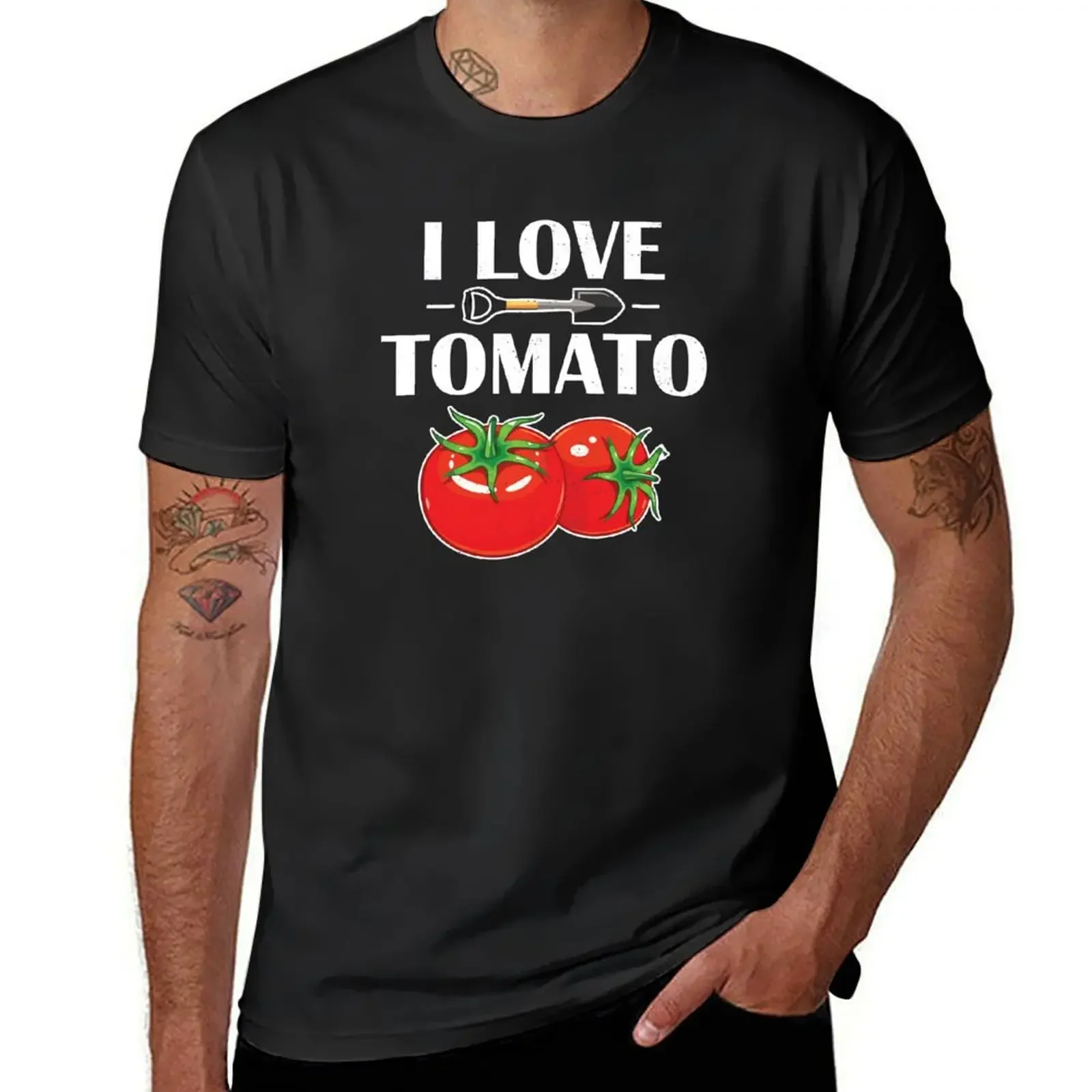 Red Tomato Gardener Gift product Love Gardening Tee T-Shirt quick drying plus sizes sublime men workout shirt