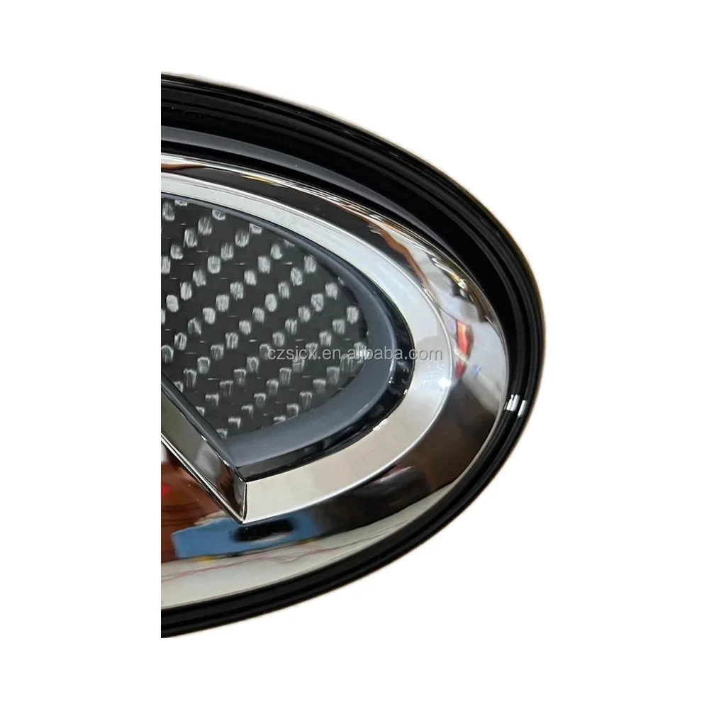 new  2018+ Flow RGB LED Headlight 12V Grill Emblem for G37 Q50 Q60 Carbon Honeycomb Non-Bleeding New Car Accessories