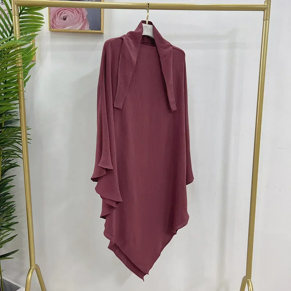 Long Khimar Eid Hooded Niqab Muslim Prayer Garment Women Ramadan Islamic Clothing Overhead Hijab Scarf Arabic Nikab Burqa Robe - view 5