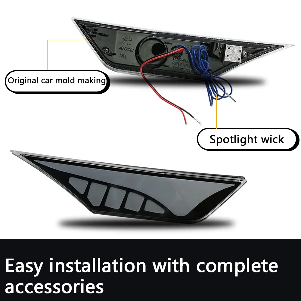 

2PCS Suitable for the tenth generation of Civic fender lights, side lights, daytime running lights, running water turn signals,